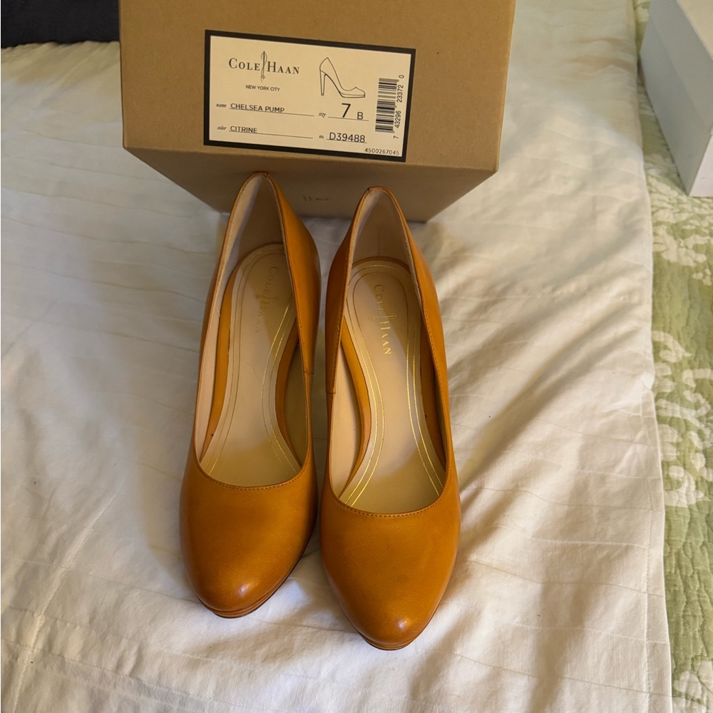 Cole Haan Women's Mustard Heels